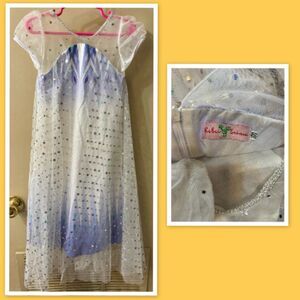 Elsa Snow Queen Costume Dress ~ Size 3-4